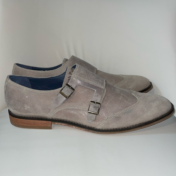 Mens Hush Puppies Beige Suede‎ Oxford Style Shoes Size 12-13 main image 8